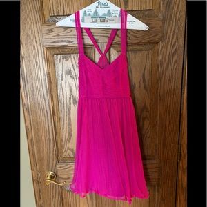 LUX hot pink swing dress